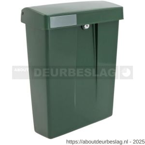 Intersteel Essentials 4900 postkast Summus kunststof met slot 2 sleutels groen RAL 6009 - R26007793 - afbeelding 1