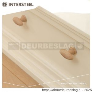Intersteel Living 8580 meubelknop glad ovaal hout - R26004051 - afbeelding 2