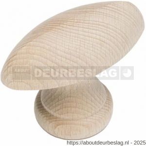 Intersteel Living 8580 meubelknop glad ovaal hout - R26004051 - afbeelding 1