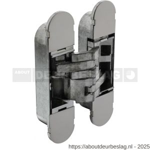 Intersteel Exclusives 4626 scharnier zamak 130x30 3D verstelbaar binnenwerk verzinkt-vernikkelde afdekkappen - R26008874 - afbeelding 1