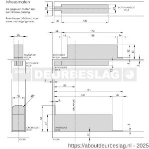 Intersteel Living 4627 taatsscharnier 158x47x33 mm voor houten deuren afdekkappen RVS - R26009285 - afbeelding 4