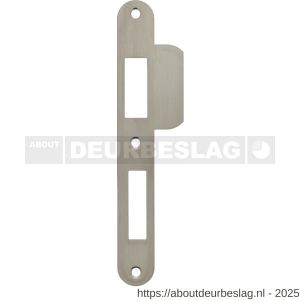 Intersteel Essentials 9508B sluitplaat 192x25x1,5 mm voor profielcilindergat 72 mm SKG sluitkom 950803 DIN links RVS - R26008896 - afbeelding 1