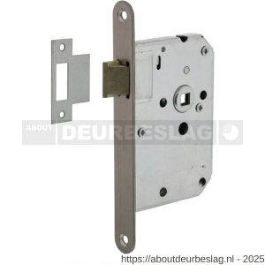 Intersteel Essentials 9542 woningbouw loopslot voorplaat afgerond RVS 20x174 mm doorn 50 mm met sluitplaat - R26007080 - afbeelding 1