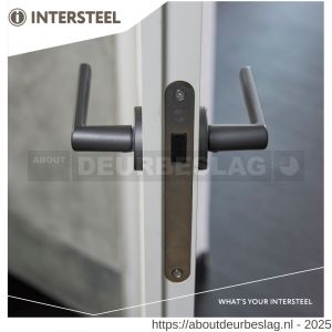 Intersteel Essentials 9570 woningbouw magneet loopslot voorplaat afgerond RVS 20x174 mm doorn 50 mm met sluitplaat-kom - R26008927 - afbeelding 4