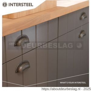 Intersteel Living 8752 komgreep 64/97 mm ijzer grijs - R26007841 - afbeelding 3