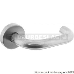 Intersteel Living 1956 deurkruk Rond met rozet verdekt ATP diameter 51x10 mm met nokken RVS - R26007069 - afbeelding 1