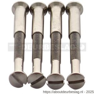 Intersteel 9905 accessoireset F 4 patentbouten M4x38 mm met patenthulzen M4x23 mm vernikkeld - R26010082 - afbeelding 1