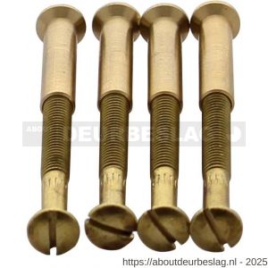 Intersteel 9905 accessoireset G 4 patentbouten M4x38 mm met patenthulzen M4x23 mm messing - R26010083 - afbeelding 1