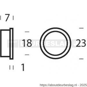 Intersteel 9970 accessoireset D 10 nylon ringen diameter 20-18 mm bruin - R26010088 - afbeelding 2