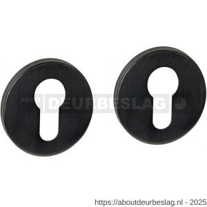 Intersteel Essentials 1020 cilinderrozetten diameter 52x6 mm zwart - R26010979 - afbeelding 1
