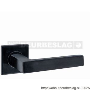 Intersteel Essentials 1035 deurkruk Q 05 op rozet verdekt 53x53x6 mm PVD zwart - R26010969 - afbeelding 1