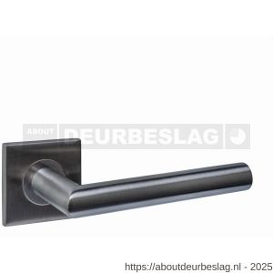 Intersteel Essentials 1034 deurkruk Q 04 op rozet verdekt 53x53x6 mm PVD antraciet - R26010966 - afbeelding 1