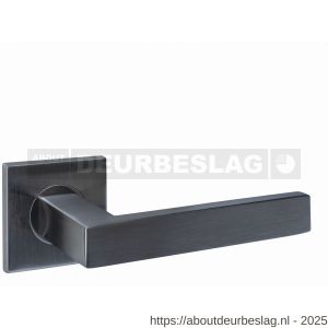 Intersteel Essentials 1035 deurkruk Q 05 op rozet verdekt 53x53x6 mm PVD antraciet - R26010971 - afbeelding 1