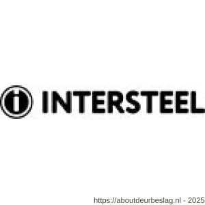 Intersteel 3929 voordeurknop plat diameter 55 mm op achterplaat diameter 60 mm éénzijdige montage aluminium -zwart - R26011321 - afbeelding 1