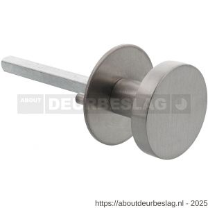 P+E 3650 deurknop op ronde rozet 55x2 mm wisselstift 8 mm RVS geborsteld - Y26500093 - afbeelding 1