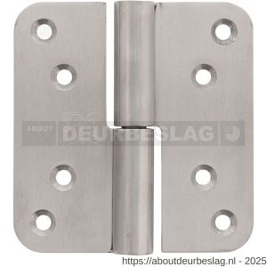 P+E 5441 kogelstift paumelle SKG3 hout-hout 100 mm DIN links RVS geborsteld - Y26500114 - afbeelding 1