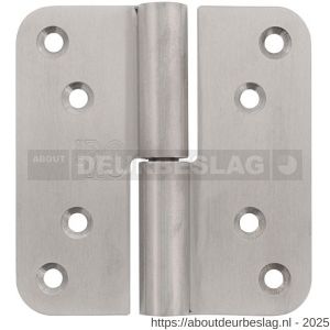 P+E 5441 kogelstift paumelle SKG3 hout-hout 100 mm DIN rechts RVS geborsteld - Y26500115 - afbeelding 1
