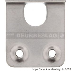 P+E 4060 espagnolet hoeksluitplaat SKG2 RVS geborsteld - Y26500053 - afbeelding 1