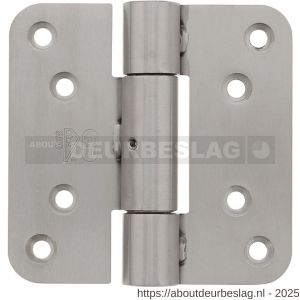P+E 5481 projectscharnier SKG3 hout-hout 100 mm RVS geborsteld - Y26500119 - afbeelding 1