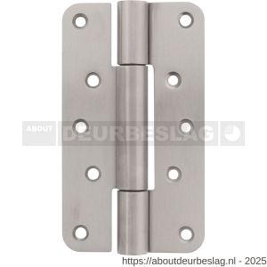 P+E 5681 projectscharnier SKG3 hout-hout 160 mm RVS geborsteld - Y26500120 - afbeelding 1