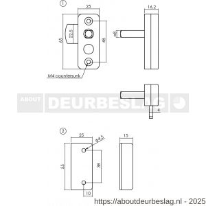 P+E 4090 meubelslot opbouw - R26500058 - afbeelding 2