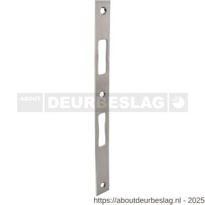 P+E 6021 sluitplaat voor projectsloten met dag- en nachtschoot 270x24 mm RVS geborsteld - Y26500123 - afbeelding 1