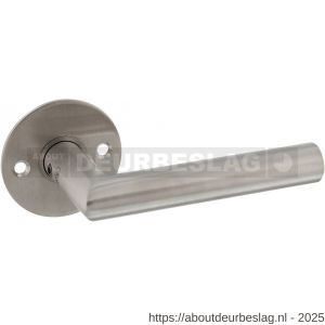 P+E 8673 gatdeel deurkruk L-model haaks 9 mm stift RVS geborsteld - Y26500084 - afbeelding 1