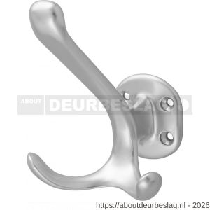 Hermeta 0028 garderobe hoed- en jashaak dubbel naturel - R20101845 - afbeelding 1