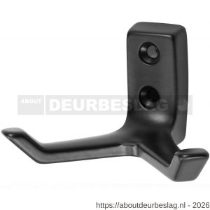 Hermeta 0033 garderobe jashaak dubbel zwart - R20101376 - afbeelding 1