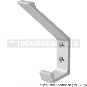 Hermeta 0138 garderobe hoed- en jashaak enkel mat naturel - R20100749 - afbeelding 1