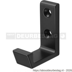 Hermeta 0139 garderobe jashaak enkel mat zwart - R20102223 - afbeelding 1