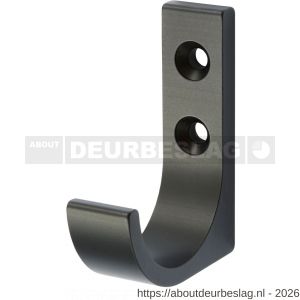 Hermeta 0149 garderobe jashaak enkel mat zwart - R20101503 - afbeelding 1