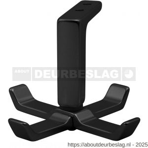 Hermeta 0201 jashaak draaibaar plafondbevestiging mat zwart - R20102033 - afbeelding 1