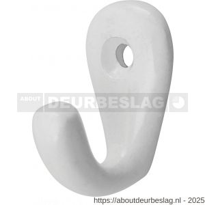 Hermeta 0557 handdoekhaak wit - R20100664 - afbeelding 1