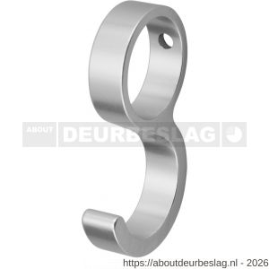 Hermeta 0591 schuifhaak voor ronde garderobebuis D=19 mm naturel - R20100393 - afbeelding 1