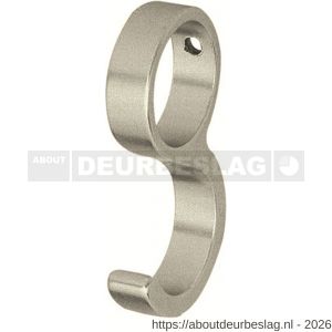 Hermeta 0591 schuifhaak voor ronde garderobebuis d=19 mm nieuw zilver - R20100394 - afbeelding 1
