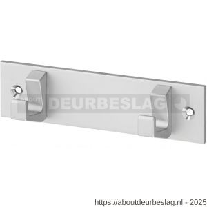 Hermeta 0652 handdoekrek 2 haaks mat naturel - R20100675 - afbeelding 1