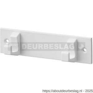 Hermeta 0652 handdoekrek 2 haaks wit - R20100676 - afbeelding 1
