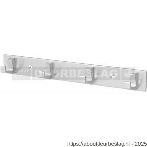 Hermeta 0654 handdoekrek 4 haaks naturel EAN sticker - R20100697 - afbeelding 1