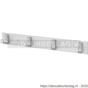 Hermeta 0654 handdoekrek 4 haaks mat naturel EAN sticker - R20100698 - afbeelding 1