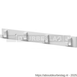 Hermeta 0654 handdoekrek 4 haaks wit - R20100695 - afbeelding 1