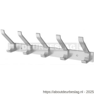hermeta 0685 handdoekrek kapstok 5x haak nummer 880 naturel - R20100221 - afbeelding 1