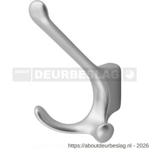 Hermeta 0820 garderobe hoed- en jashaak dubbel naturel - R20100725 - afbeelding 1