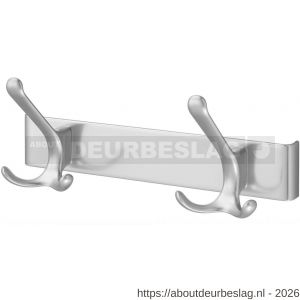 Hermeta 0822 garderobe kapstok 2x haak nummer 820 naturel - R20100590 - afbeelding 1