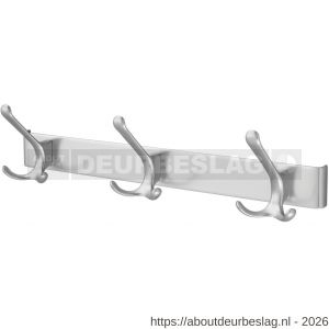 Hermeta 0823 garderobe kapstok 3x haak nummer 820 naturel - R20100227 - afbeelding 1