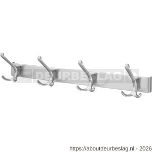 Hermeta 0824 garderobe kapstok 4x haak nummer 820 naturel - R20100231 - afbeelding 1