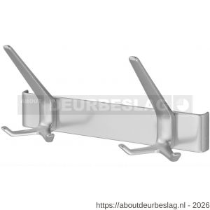 Hermeta 0862 garderobe kapstok 2x haak nummer 860 naturel - R20100602 - afbeelding 1