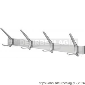 Hermeta 0864 garderobe kapstok 4x haak nummer 860 naturel - R20101807 - afbeelding 1