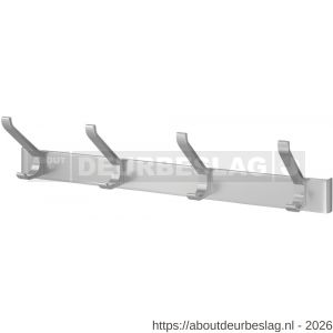 Hermeta 0884 garderobe kapstok 4x haak nummer 880 naturel - R20100287 - afbeelding 1