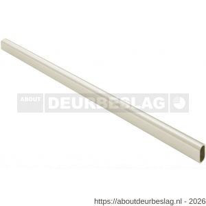Hermeta 1017 garderobebuis recht ovaal Gardelux 1 30x14 mm L 150 cm mat zwart - R20102006 - afbeelding 1